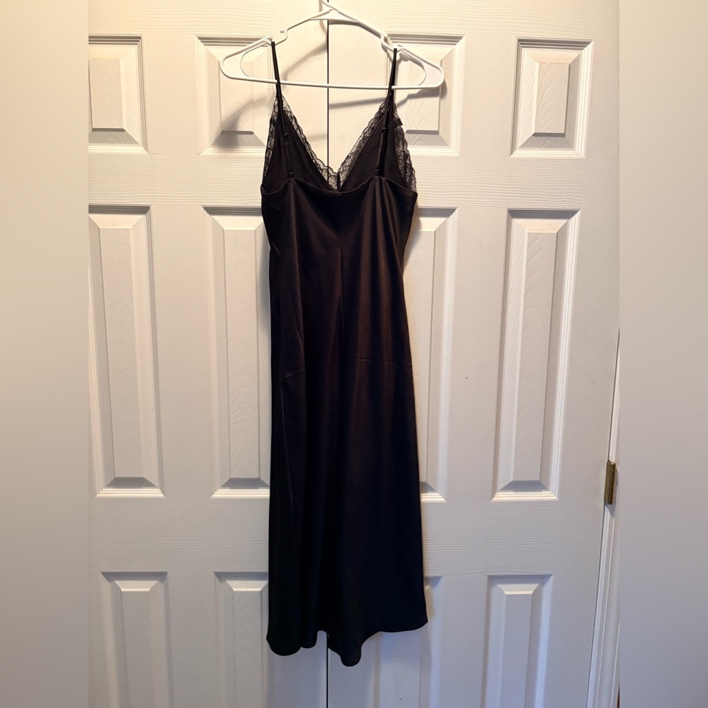 Express Black Satin Dress size medium
